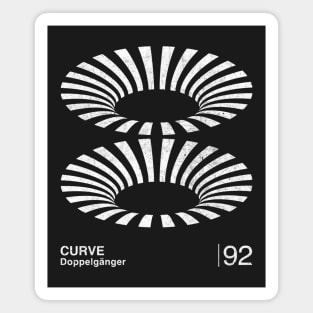 Curve / Minimalist Graphic Design Fan Artwork Magnet